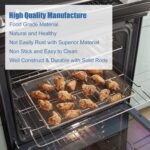 Rack de forno Samsung DG75-01001C inox, kit com 2 peças para melhor ajuste e durabilidade - Imagem 6