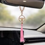 Terço Dezena Divino Espírito Santo para retrovisor, bolsa e mochila com proteção e fé em cada viagem - Imagem 4