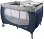Berço Infanti Stelle 0 a 18kg: portátil, completo e seguro, com 2 alturas, trocador, mosquiteiro e abertura lateral. - Imagem 5