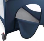 Berço Infanti Stelle 0 a 18kg: portátil, completo e seguro, com 2 alturas, trocador, mosquiteiro e abertura lateral. - Imagem 7