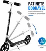 Patinete Infantil Juvenil Multmaxx dobrável, leve e resistente, com ajuste de altura e suporte para até 100kg, ideal para lazer e mobilidade. - Imagem 5