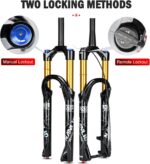 Garfo dianteiro X9 Pro para MTB, suspensão ajustável e amortecimento suave, compatível com 26, 27,5 e 29 polegadas - Imagem 4