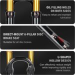 Garfo dianteiro X9 Pro para MTB, suspensão ajustável e amortecimento suave, compatível com 26, 27,5 e 29 polegadas - Imagem 7
