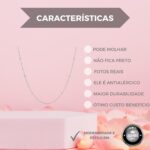 Colar Feminino Bolinha em Aço Inox Prata: elegante, resistente e ideal para presentear. - Imagem 4