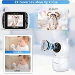 Babá Eletrônica Hb66Pro com tela IPS 3.2, visão noturna e áudio bidirecional para monitorar seu bebê com segurança. - Imagem 3