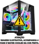 PC Gamer Ryzen 7 5700X com RTX 3060 12GB, 32GB RAM e SSD 1TB: alto desempenho para jogos e edição. - Imagem 6