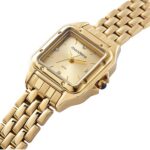 Relógio Mondaine Feminino Retangular Dourado: elegância para compor looks sofisticados com estilo e praticidade. - Imagem 3