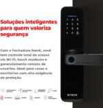 Fechadura Inteligente Steck Wi-Fi com biometria e maçaneta: mais segurança, controle de acesso e praticidade para sua casa ou escritório. - Imagem 5