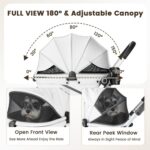 Beberoad Pets T4 Max: carrinho dobrável impermeável para cães e gatos, prático e fácil de transportar - Imagem 3