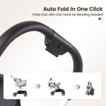 Beberoad Pets T4 Max: carrinho dobrável impermeável para cães e gatos, prático e fácil de transportar - Imagem 4