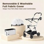 Beberoad Pets T4 Max: carrinho dobrável impermeável para cães e gatos, prático e fácil de transportar - Imagem 7