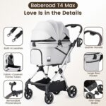 Beberoad Pets T4 Max: carrinho dobrável impermeável para cães e gatos, prático e fácil de transportar - Imagem 9