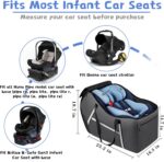 Bolsa SINVICKO para cadeirinha de bebê: proteção acolchoada e compatibilidade com Nuna Pipa e Chicco KeyFit 30. - Imagem 5
