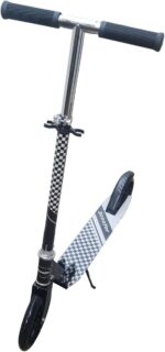 Patinete dobrável de metal com guidão ajustável e rodas de poliuretano, ideal para jovens e adultos com mais praticidade e segurança. - Imagem 4