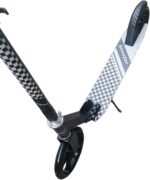 Patinete dobrável de metal com guidão ajustável e rodas de poliuretano, ideal para jovens e adultos com mais praticidade e segurança. - Imagem 5