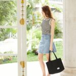 Valleycomfy bolsa feminina de veludo cotelê: leve, estilosa e versátil para trabalho, viagem e uso diário. - Imagem 8