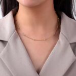 Colar Bolinha Feminino em Aço Inox Dourado: delicadeza e durabilidade para presentear com estilo. - Imagem 3