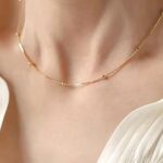 Colar Bolinha Feminino em Aço Inox Dourado: delicadeza e durabilidade para presentear com estilo. - Imagem 7