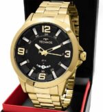 Relógio Technos Racer Masculino Dourado: estilo esportivo e sofisticado para compor looks com elegância. - Imagem 8