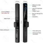 Fechadura Eletrônica para Porta de Correr com App Tuya WiFi e IP66, segurança à prova d’água e múltiplos acessos. - Imagem 3