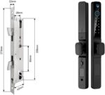 Fechadura Eletrônica para Porta de Correr com App Tuya WiFi e IP66, segurança à prova d’água e múltiplos acessos. - Imagem 4