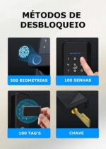 Fechadura Digital Primebras Rio Wi-Fi com biometria, app e automação inteligente para mais segurança e praticidade. - Imagem 4