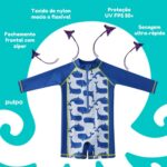 Pulpo Roupa de Piscina Bebê Menino com Chapéu by Acqua di Mare: proteção e conforto para o banho de sol e piscina. - Imagem 4