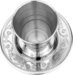 Conjunto de copos Kiddush premium em aço inox com pires: elegante, durável e ideal para Shabat, Havdalah e Páscoa - Imagem 3