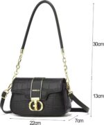 Bolsa Feminina Crossbody K15 Preto: estilo moderno, ajuste confortável e uso versátil no dia a dia, trabalho e festas - Imagem 3