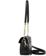 Bolsa Feminina Crossbody K15 Preto: estilo moderno, ajuste confortável e uso versátil no dia a dia, trabalho e festas - Imagem 5