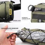 Bolsa de guidão Rhinowalk 2,4L com alça de ombro e faixas refletivas para ciclismo e viagens - Imagem 4