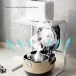 Prateleira expansível para micro-ondas em aço carbono, resistente, prática e ideal para organizar a cozinha em bancada. - Imagem 6