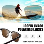 Joopin Óculos de Sol Polarizado Espelhado com proteção UV para homens e mulheres, estilo e conforto em qualquer ocasião. - Imagem 3