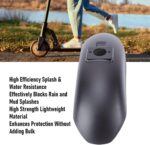 Guarda-lamas dianteiro Zopsc para scooter elétrica, ABS resistente, leve e à prova de respingos, fácil de instalar - Imagem 4
