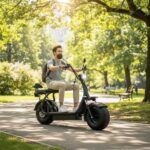 Scooter Patinete Elétrico 1000w Citycoco recarregável: mobilidade urbana prática e econômica sem CNH - Imagem 4