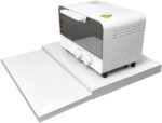 Suporte de micro-ondas antiderrapante em aço carbono, organiza bancadas e acomoda café, arroz e forno com segurança. - Imagem 9