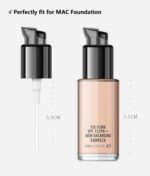 Pump base preto 2 un: reposição ideal para MAC Studio Fix e Double Wear, com dosagem precisa e aplicação higiênica. - Imagem 3