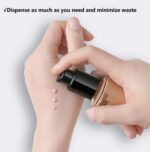 Pump base preto 2 un: reposição ideal para MAC Studio Fix e Double Wear, com dosagem precisa e aplicação higiênica. - Imagem 4