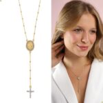 Colar Terço Nossa Senhora das Graças Banhado a Ouro 18k, antialérgico e elegante para uso unissex. - Imagem 4
