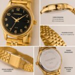 Relógio Mondaine Dourado Feminino 32425LPMVDE1: elegância e estilo para compor looks com sofisticação. - Imagem 5