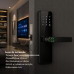 Fechadura Digital Stark Handle Avant Neo com Wi-Fi, biometria e travamento automático para mais segurança. - Imagem 5