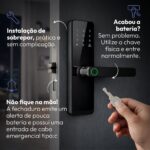 Fechadura Digital Stark Handle Avant Neo com Wi-Fi, biometria e travamento automático para mais segurança. - Imagem 7