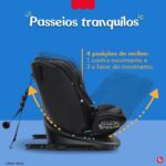 Cadeirinha Fisher-Price ShieldPro i-Size 360° ISOFIX: segurança e conforto de 40 a 150 cm em todas as fases. - Imagem 6