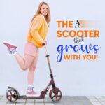 Hurtle Scooter dobrável de 2 rodas, guidão ajustável e deck antiderrapante para adolescentes e adultos - Imagem 8