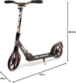 Hurtle Scooter dobrável de 2 rodas, guidão ajustável e deck antiderrapante para adolescentes e adultos - Imagem 9