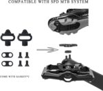 Pedais MTB dupla função compatíveis com SPD, plataforma antiderrapante, rolamento selado e instalação fácil para bike estrada e mountain bike - Imagem 3