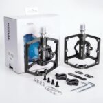 Pedais MTB dupla função compatíveis com SPD, plataforma antiderrapante, rolamento selado e instalação fácil para bike estrada e mountain bike - Imagem 7