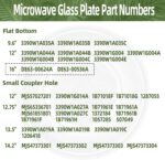 Placa de vidro para micro-ondas LG 40,6 cm: reposição resistente, compatível com 3390W1G006B e 3390W1G006A. - Imagem 5