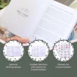 Diário de mapeamento de versículo da Bíblia de linho Graceful By Design: estudo profundo, elegante e ideal para presente cristão feminino. - Imagem 4