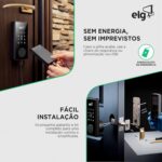 Fechadura Digital ELG SHFD701 Wi-Fi: senha, cartão, app e chave para máxima segurança e praticidade. - Imagem 4
